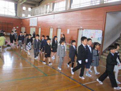 五百川小学校入学式