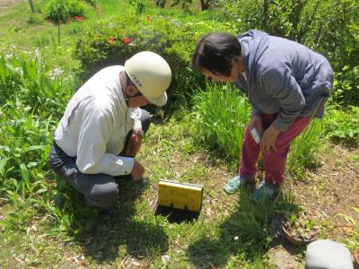 水道の無料点検の様子