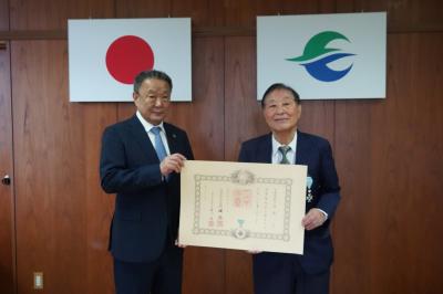 高齢者叙勲伝達式