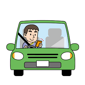 ながらスマホ(自動車)
