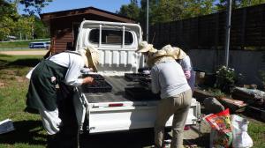 花の種まき作業_サポーター活動①