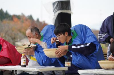 湯どうふ二人羽織チャレンジ