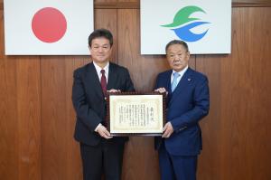 交通死亡事故ゼロ1000日表彰を受けました