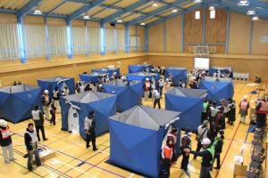 住民避難訓練_避難所