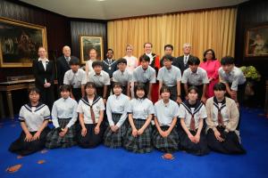 英国訪問団の写真