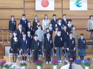 五百川小学校卒業式合唱