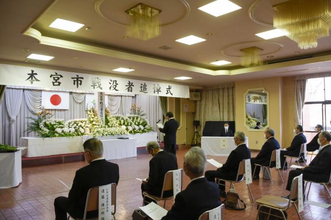 追悼の言葉をささげる和木沢遺族会 会長 大内 一郎 様
